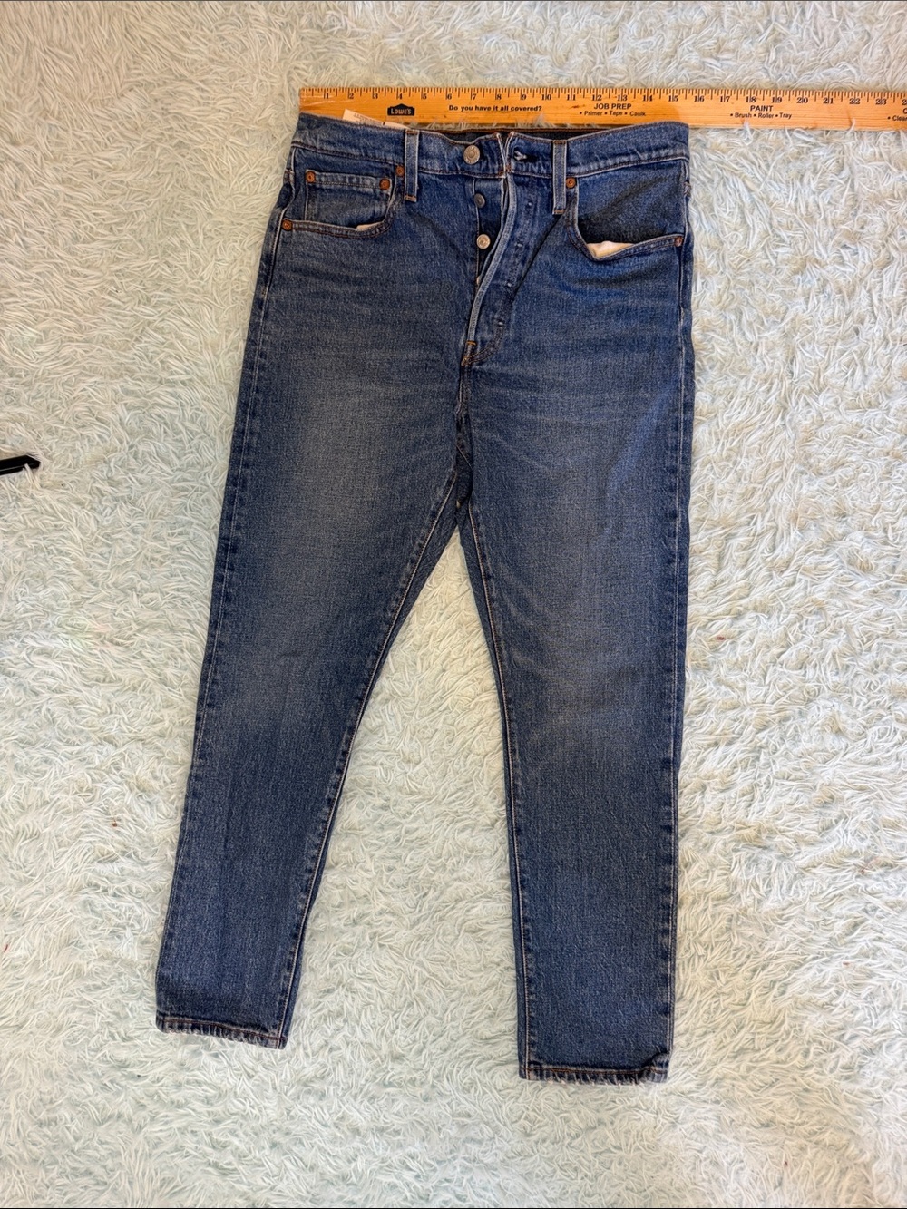 Levi's 501 button flys Men's Dark Blue jeans. 30x28